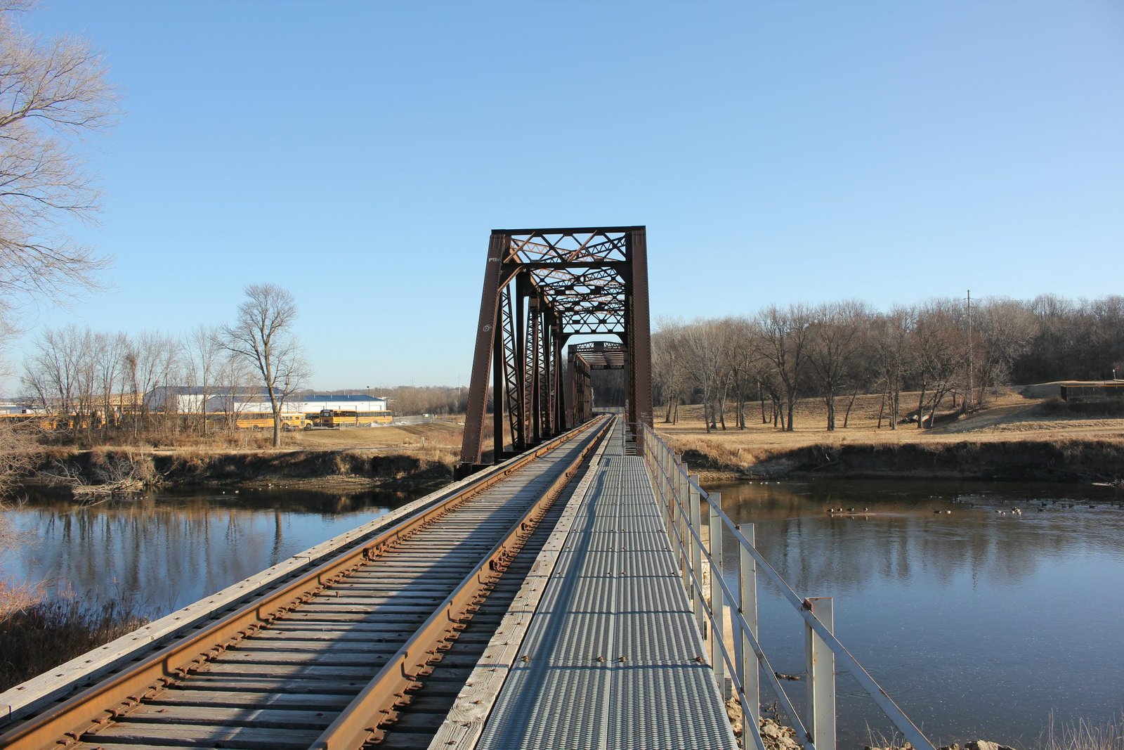Looking north